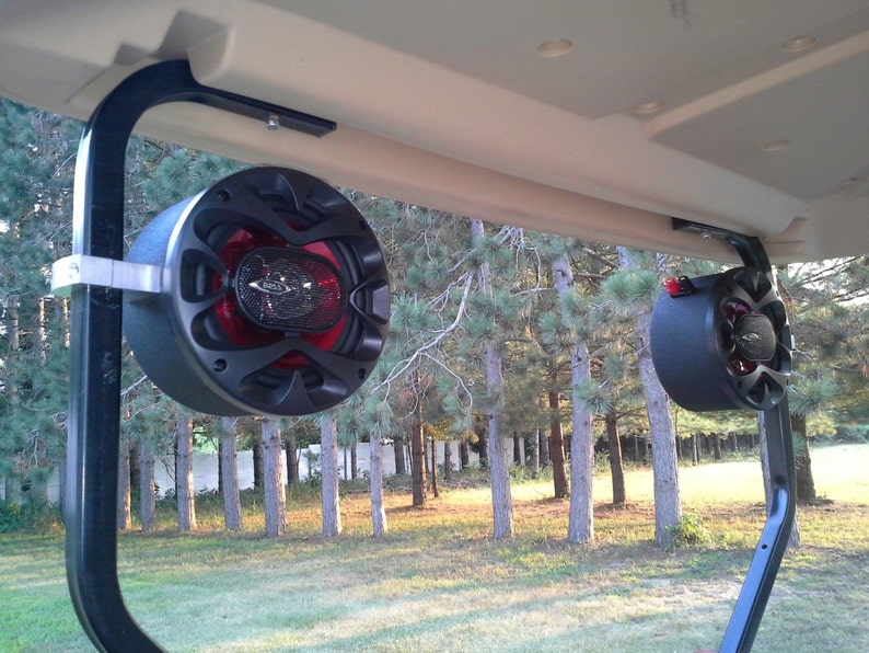 Golf Cart Speaker Pods With Clamps Stereo Radio Audio Etsy Hong Kong