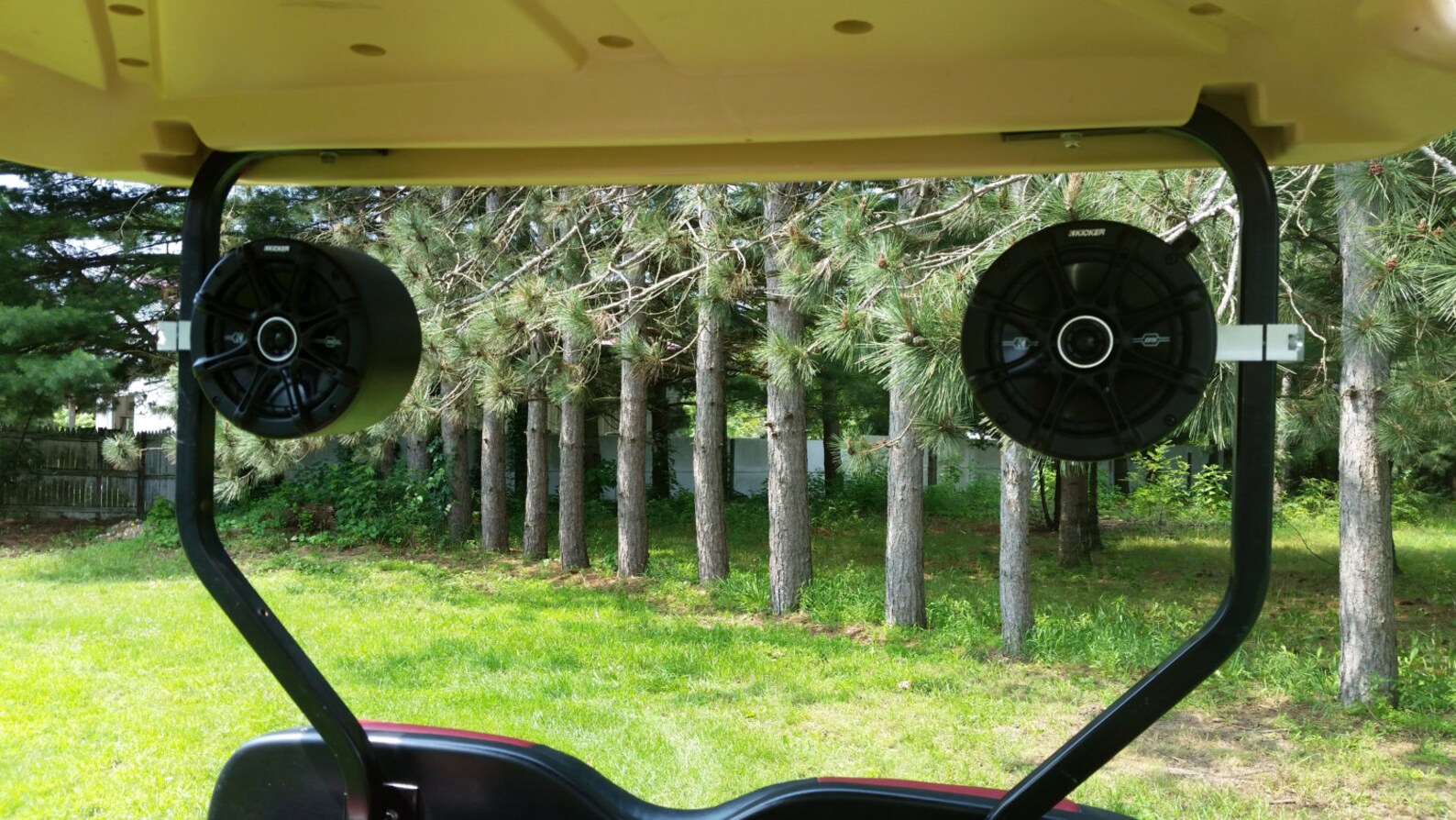 Kicker Golfcart Speakers Pods Club Car EZ Go Yamaha Radio Stereo