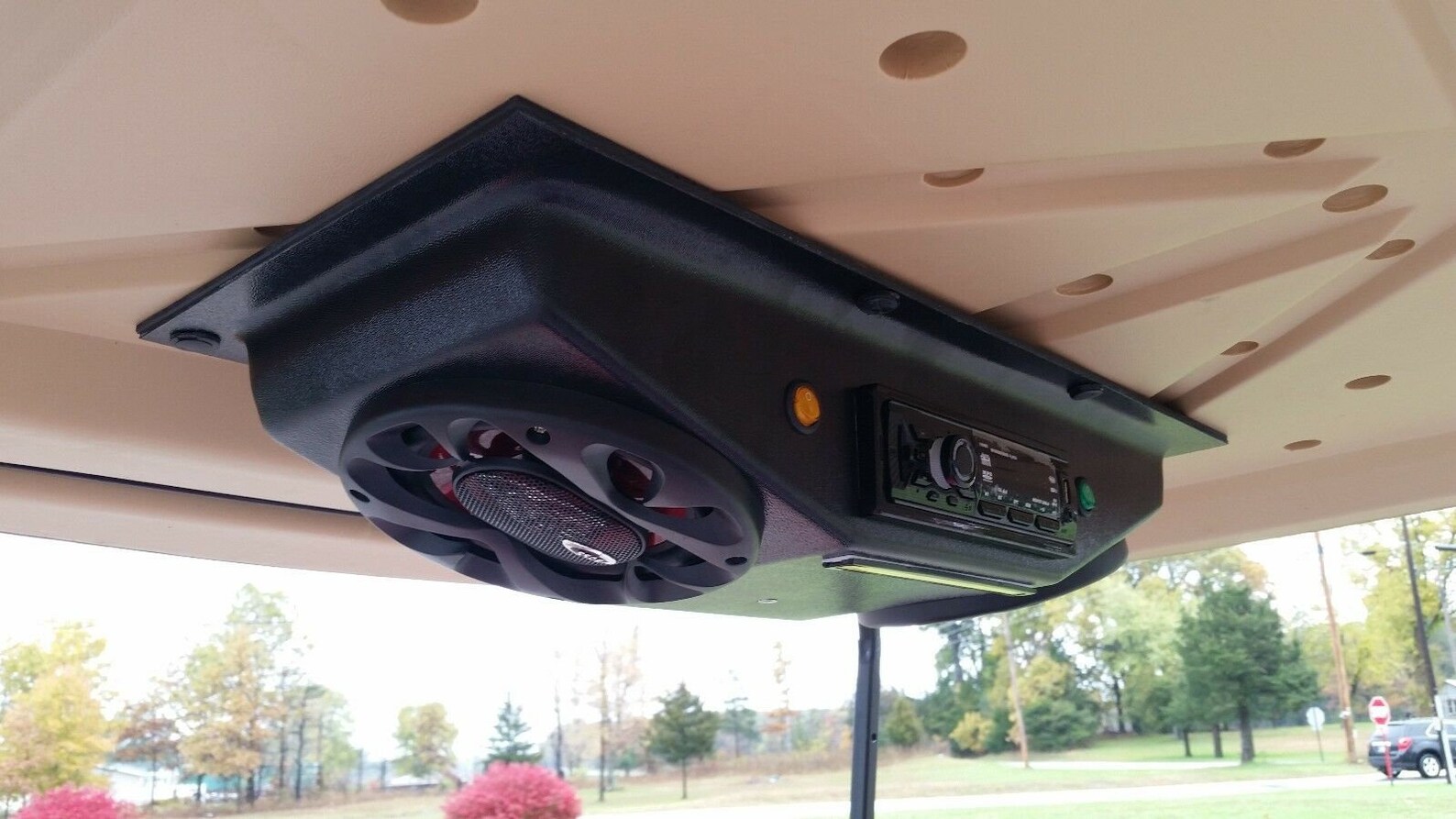 UTV Radio Golf Cart Overhead Stereo Console With KICKER Etsy