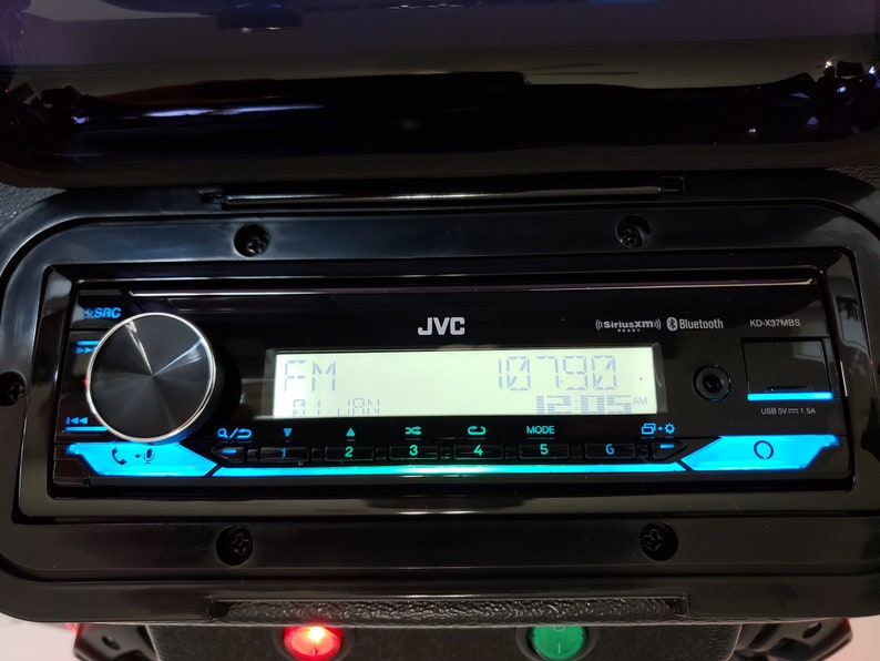 Golf Cart UTV Overhead Stereo Radio Console Bluetooth 4 Speaker JVC