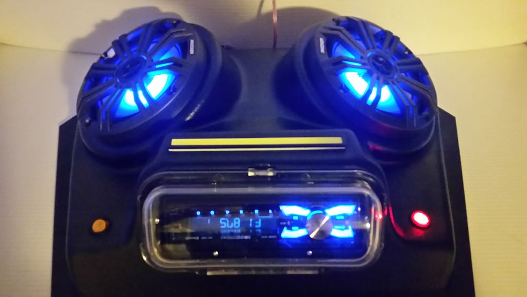 Overhead Stereo Radio Console UTV Polaris RZR Ranger General Golf Cart