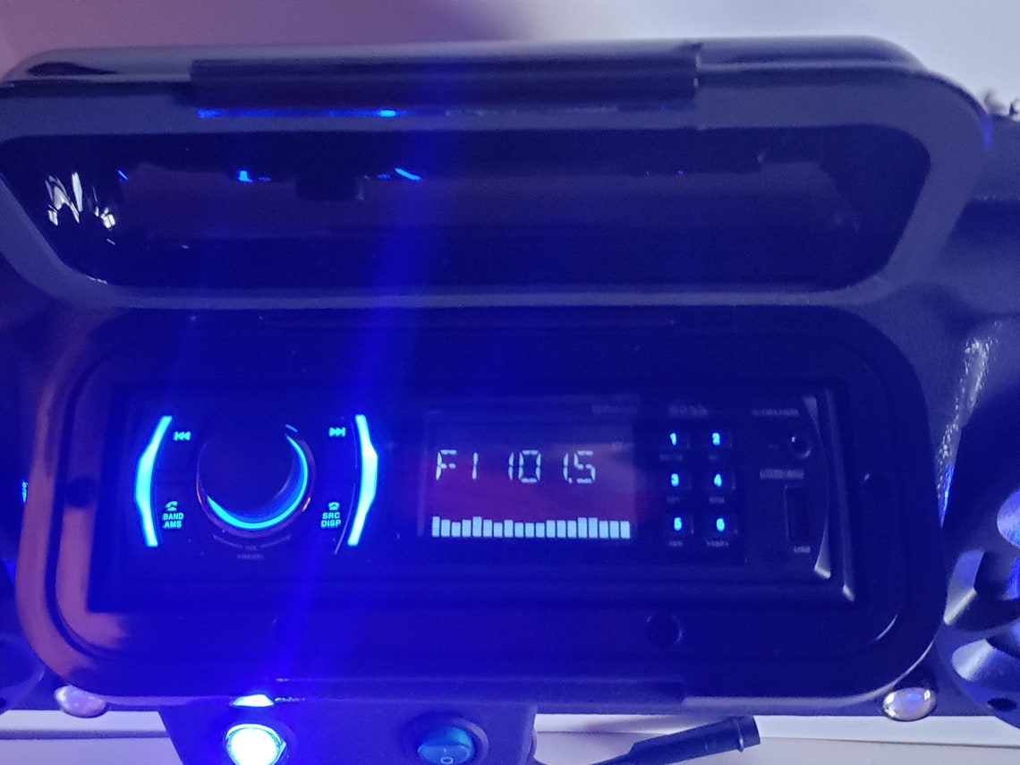UTV Golf Cart Overhead Stereo Console Polaris Ranger Radio Can Am Bluetooth 6.5 Speakers Etsy