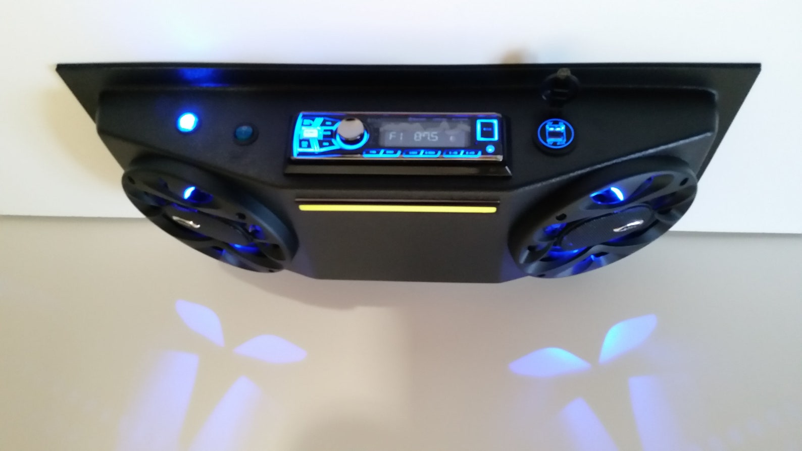 UTV Radio Golf Cart Overhead Stereo Console With 6.5 Speakers Xtra USB