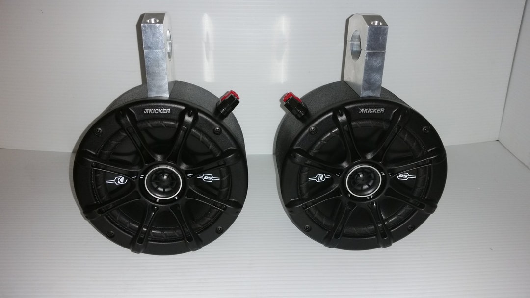 Kicker UTV Wake Board Tower Speakers Jeep Can Am Roll Bar Sand Rail