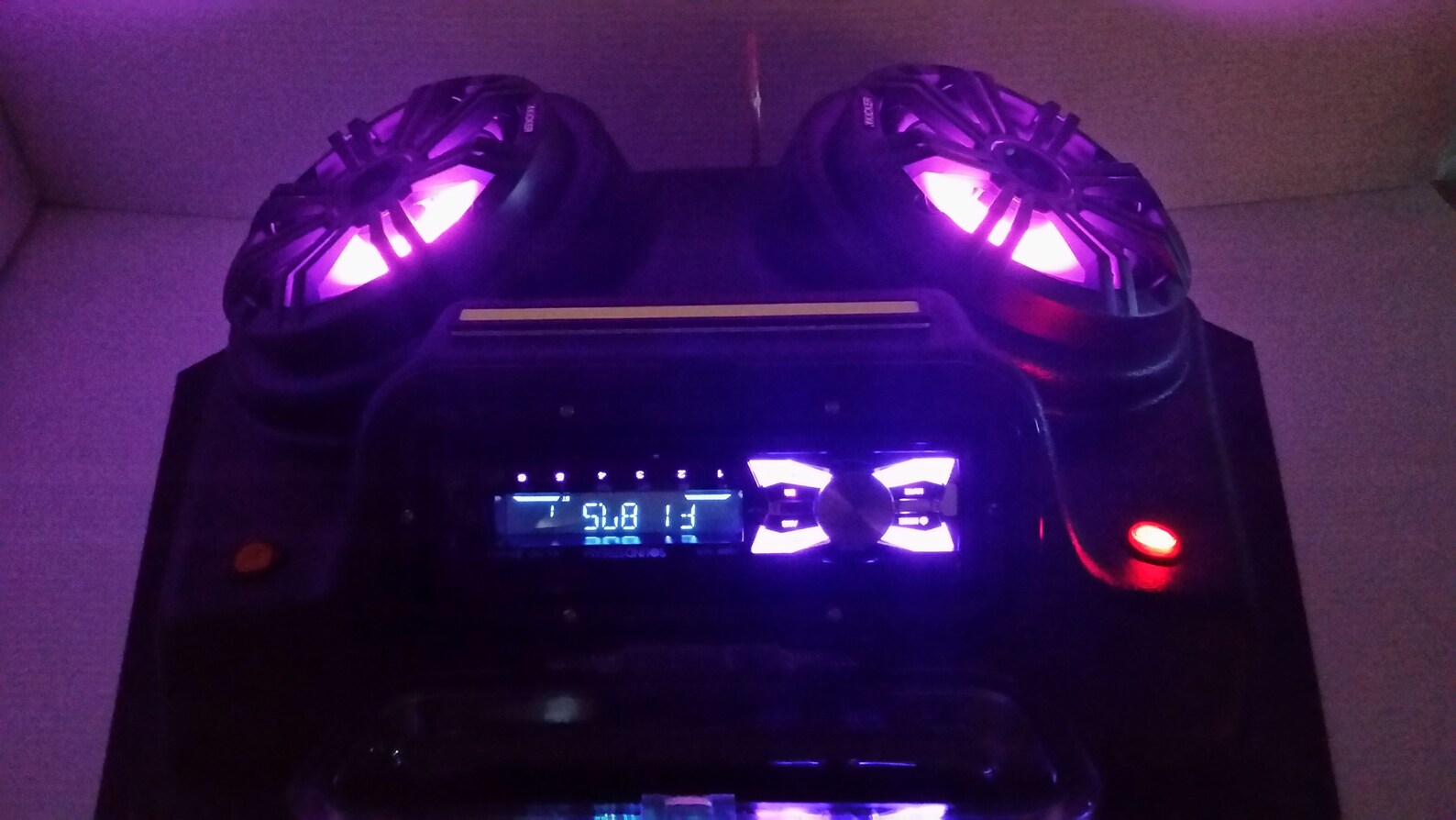 Overhead Stereo Radio Console UTV Polaris RZR Ranger General Golf Cart