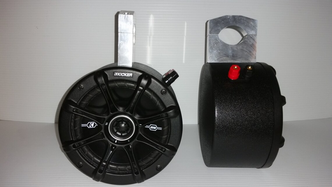 Kicker UTV Wake Board Tower Speakers Jeep Can Am Roll Bar Sand Rail