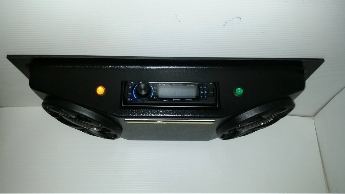 Golf Cart UTV Overhead Radio Console Stereo Enclosure with Etsy