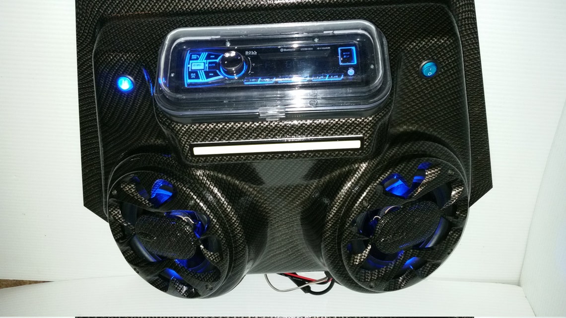 UTV Radio Golf Cart Overhead Stereo Console and 6.5 Etsy