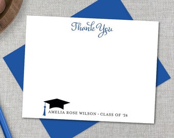 Personalized Graduation Stationery / Personalized Graduation Stationary Set / Class of '24 Stationary / Graduation Note Card / Grad Gift