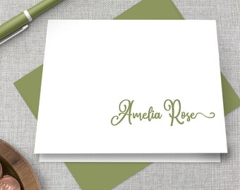 Personalized Stationery / Personalized Stationary Set / Calligraphy Stationary / Custom Stationary / Personalized Thank You Note Cards