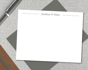 Men's Personalized Stationery / Men's Personalized Stationary Set / Men's Monogram Stationary / Men's Custom Stationary / Masculine Cards