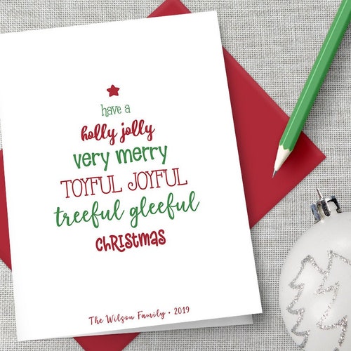 Personalized Christmas Card Set / Personalized Holiday Card Etsy