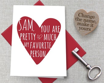 Personalized Valentine's Day Card / Customized Valentine's Day Card / Funny Valentine's Day Card / Personalized Anniversary Card / Love Card