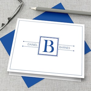 Men&#39;s Personalized Stationery / Men&#39;s Personalized Stationary / Men&#39;s Monogram Stationary / Men&#39;s Custom Stationary / Masculine Note Cards
