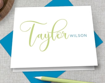 Personalized Stationery / Personalized Stationary Set / Calligraphy Stationary / Custom Stationary / Personalized Thank You Note Cards