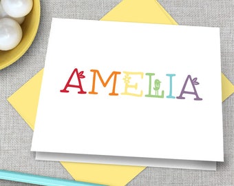 Personalized Stationery / Personalized Stationary Set / Calligraphy Stationary / Custom Stationary / Personalized Thank You Note Cards