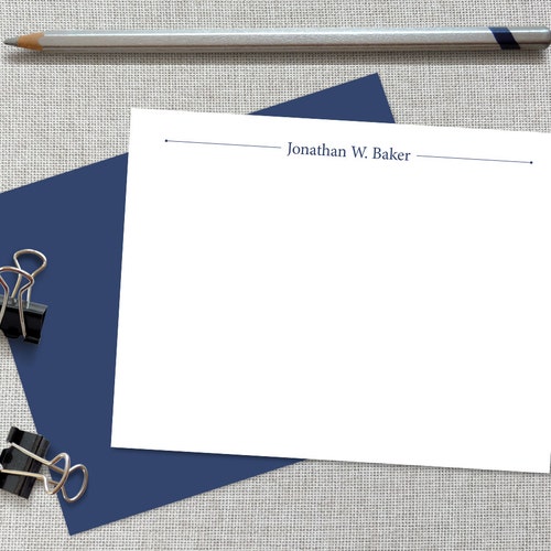 Professional Personalized Stationery for Men Custom Stationary - Etsy