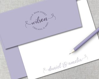 Custom Envelope Return Address Printing / Personalized Envelope Printing / Monogram Return Address Printing