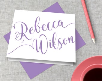 Personalized Stationery / Personalized Stationary Set / Calligraphy Stationary / Custom Stationary / Personalized Thank You Note Cards