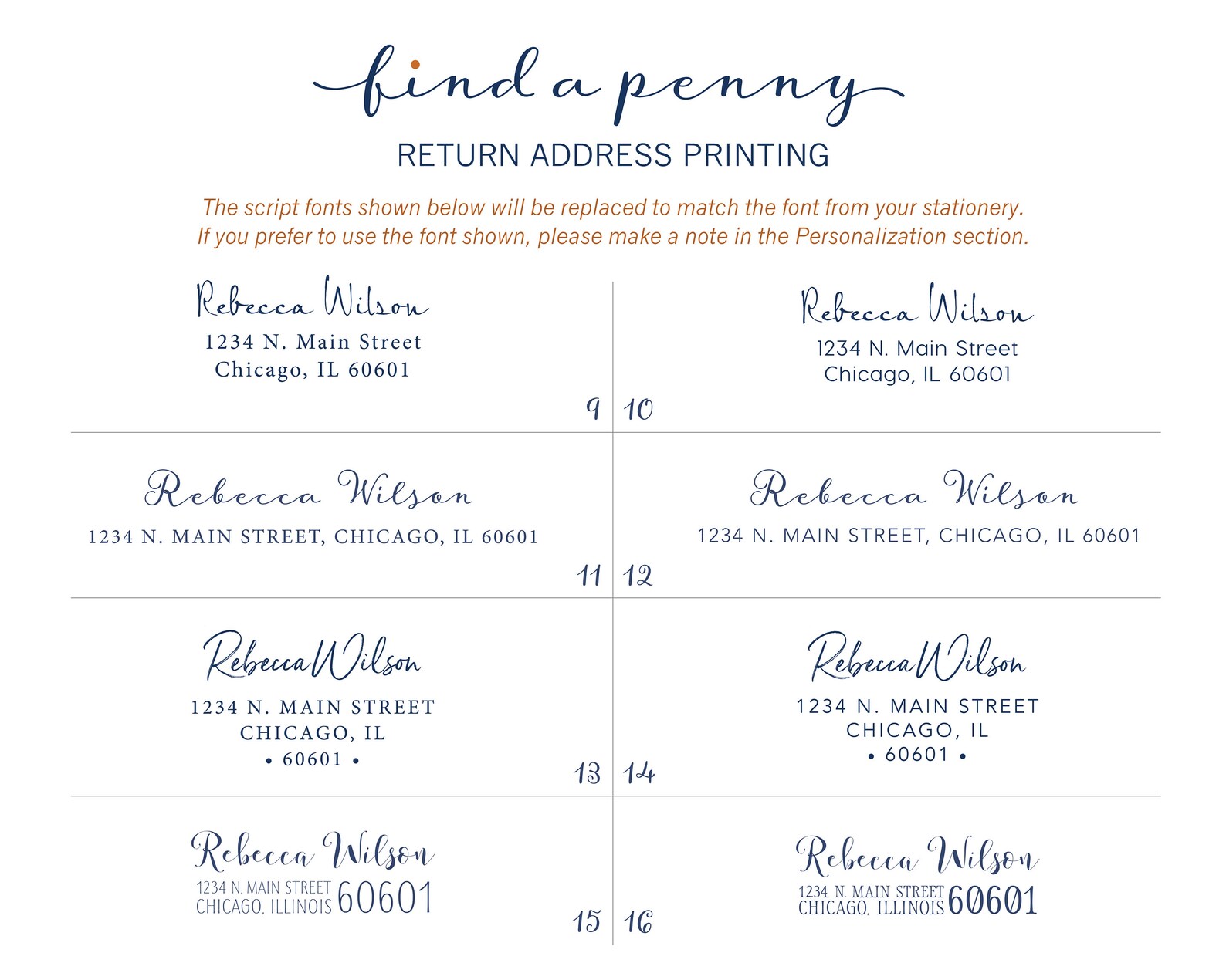Custom Envelope Return Address Printing / Personalized Etsy