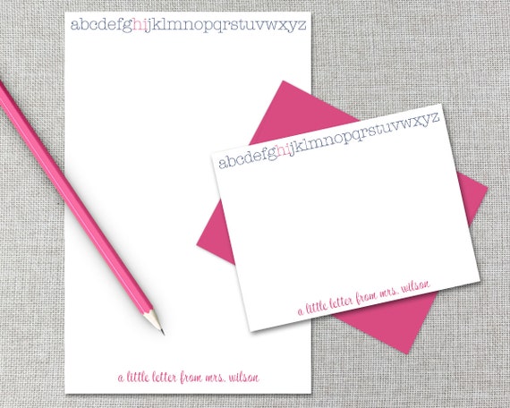 Personalized Stationery Notepad Set / Personalized | Etsy