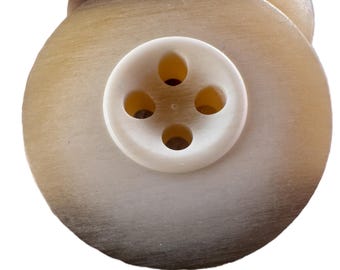 Italian Brown Tonal Polyester Coat Buttons 25mm | 4 Hole Sewing Buttons