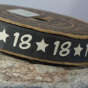 Katoenlint 5 x 15 mm verschillende ontwerpen 18e, 60e, 30e, gefeliciteerd, verjaardag, vrolijk pasen, strandhuisjes