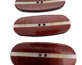 3 x Surf/Snow Board shape Italian buttons Approx 50mm