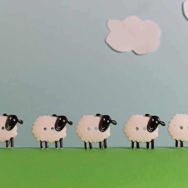 Boutons Mouton 2 trous - Lavables x 2 ou x 5 ou x 10 - Best-seller