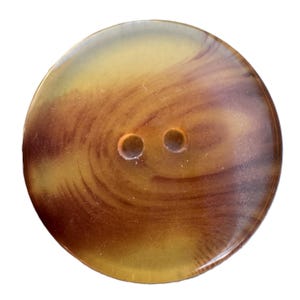 Vintage Tortoise Shell Effect Polyester Buttons, Italian Made, 21-25mm