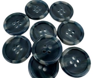 Tortoiseshell Design Trouser Buttons 4 hole 20mm - Pack of 10 - choice of colours