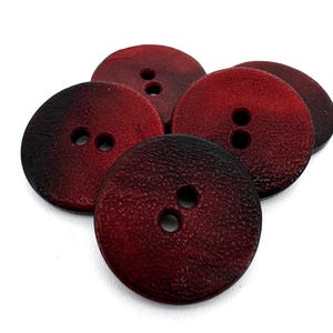 Deep Dark Red Shimmer Button 23mm sold in 5s, 10s or 50s REDUCED TO CLEAR
