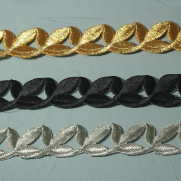Gold Leaf Trim Etsy