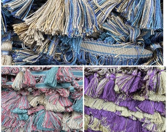 Portobello Tassel Fringe Trim - Mixed colourway - high quality beautiful finish - Selling fast - by the metre