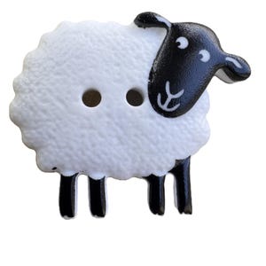 Sheep Buttons: Polyamide Two Hole Buttons (20mm)