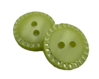 Beaded Edge Buttons Pack of 10 -11mm, 15mm, 18mm