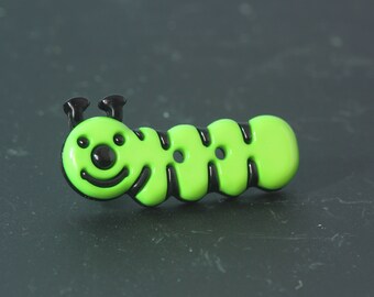 ディルのキャタピラーボタン / ワームインセクト縫い付け装飾 - 2個