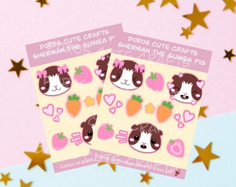 Guinea Pig Sticker Sheet – Cute Planner Stickers