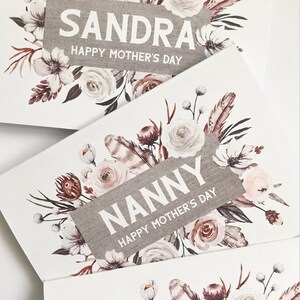 Día de la Madre - Feliz Día de la Madre - Mamá, Mamá, Mami, Niñera O elija cualquier nombre *Envío RÁPIDO* Tarjeta del Día de la Madre