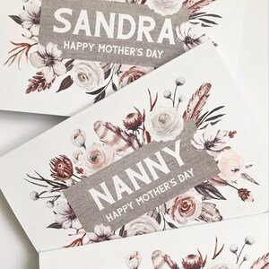 Mother's Day - Happy Mother's Day - Mum, Mother, Mom, Mommy, Nanny OR choose any name *QUICK dispatch* Mother's Day card