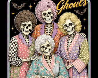 Halloween Preppy Halloween Friends PNG The Golden Ghouls Digital download