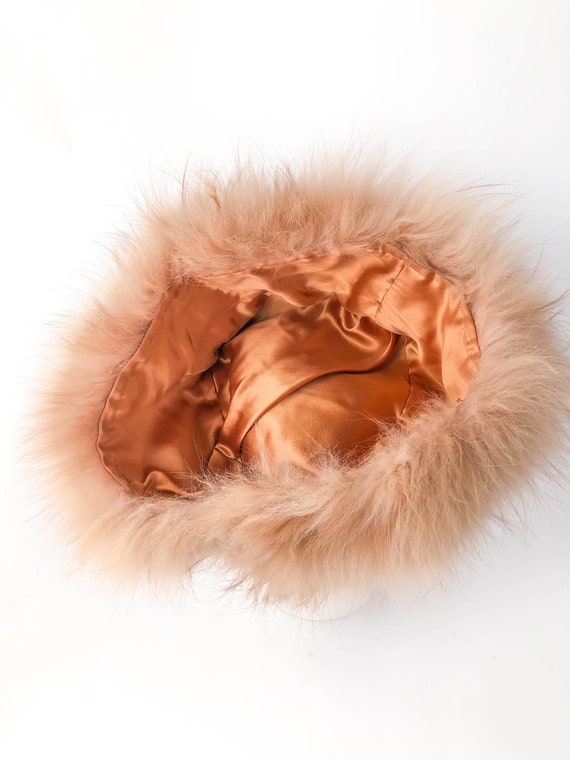 50s Gorgeous Soft Fox Fur Brown Satin-lined Red C… - image 7