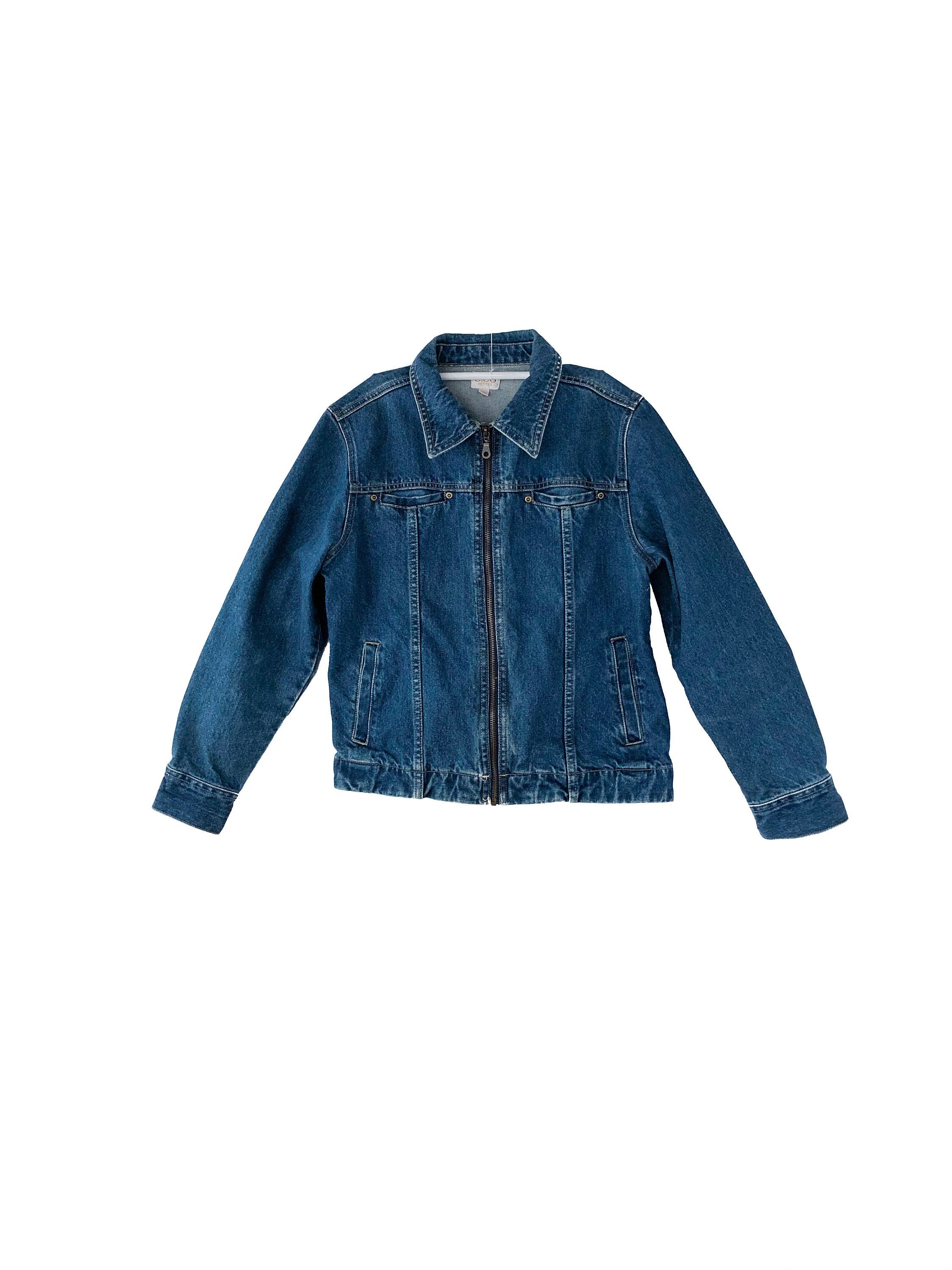 Jean zip up jacket Clearance