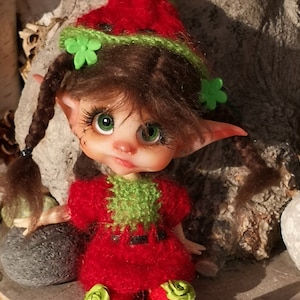 BJD OOAK OB11 Hybrid Fairy Goblin Doll Crissy