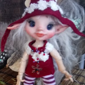 OOAK BJD Art Doll Fairy Elv Kobold Winnie