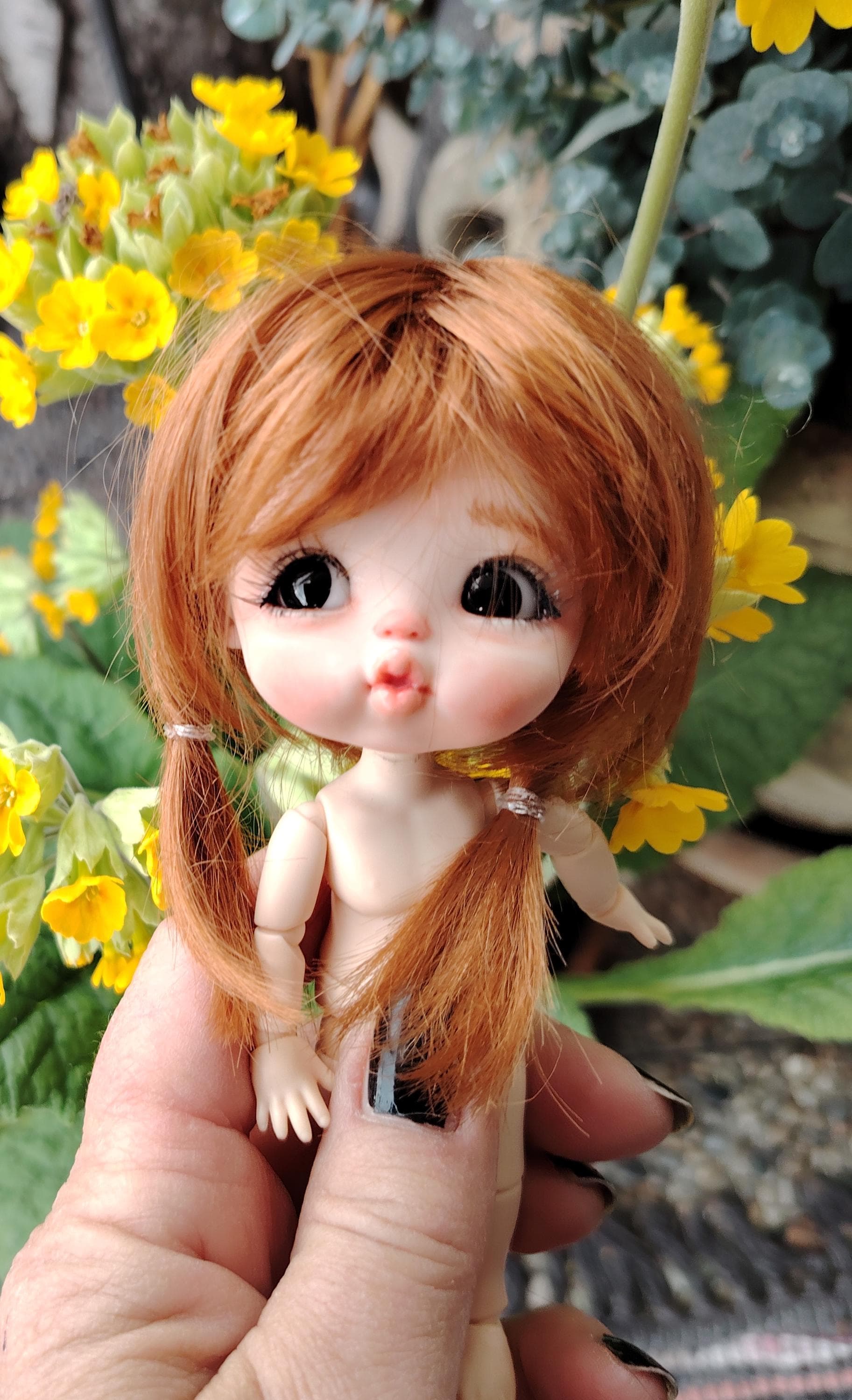 ドールウィッグ５〜6インチオビツ11ウィッグ オビツ11 5〜6インチ ドール用ウィッグ モヘア 26 ドールウィッグ５〜６