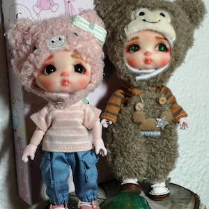 OOAK hyptate OB11 doll twins