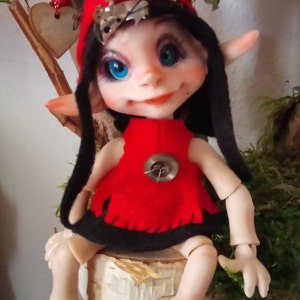 OOAK BJD Art Doll Fairy Elv Poopy