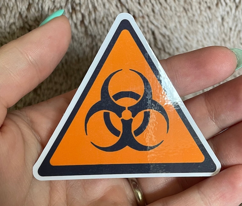 Biohazard Sticker High Quality Vinyl Scratch Resistant Etsy