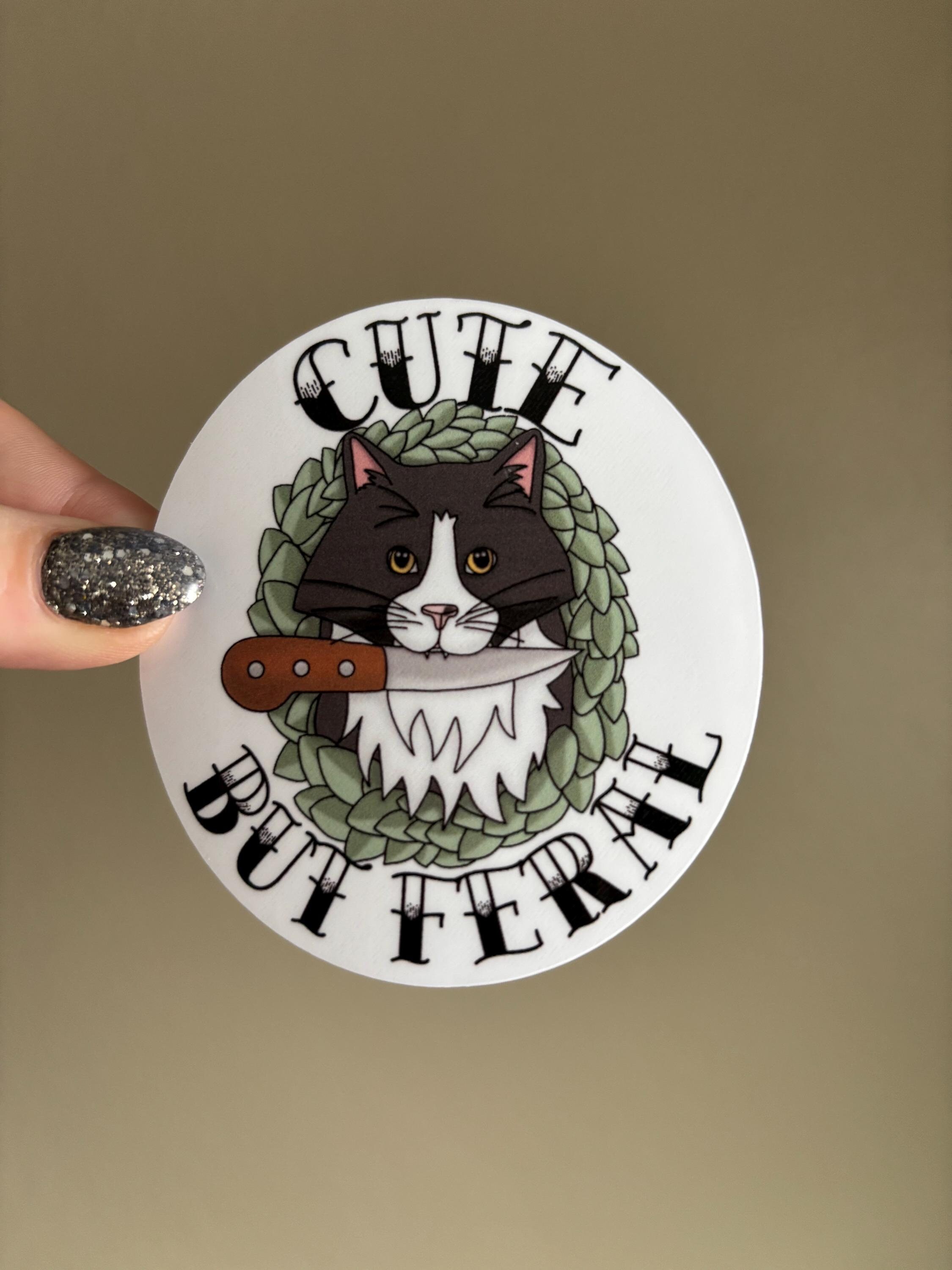 Feral Sticker Cute but Feral Sticker | High Quality Vinyl | Scratch Resistant ...
